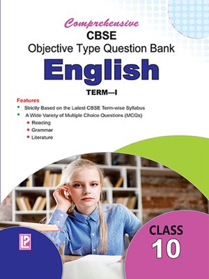 cover image of Comprehensive CBSE Objective Type Question Bank English-X (Term-I)
